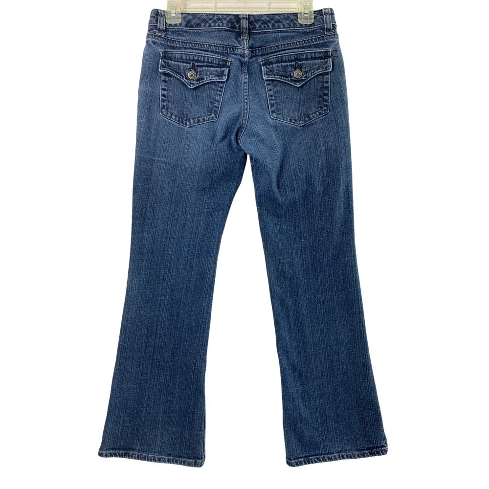 The Limited Jeans Women 6R Bootcut Flap Pocket Mid Rise Medium Wash Denim